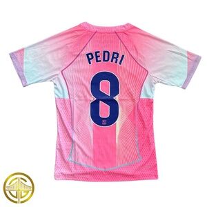 Pedri Barcelona Pink Soccer Jersey